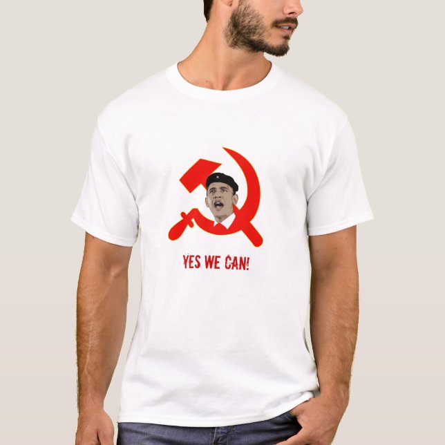 Che Obama red, Yes We Can! T-Shirt (Front)