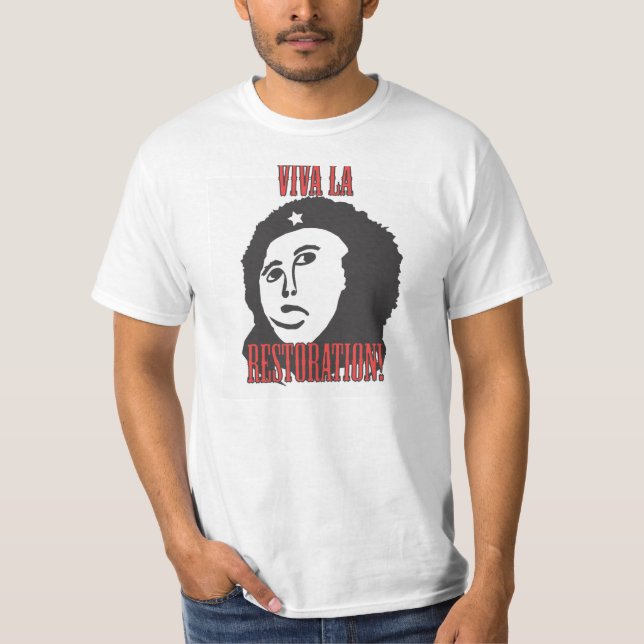 Che style Restoration Fuzzy Jesus Painting meme T-Shirt (Front)