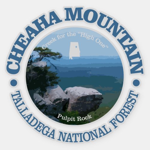 Cheaha Mountain Sticker