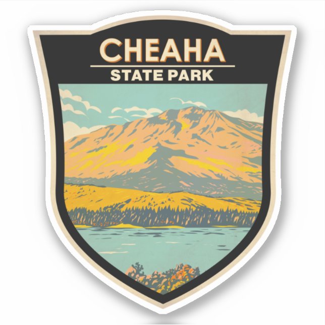 Cheaha State Park Alabama Badge Sticker (Front)