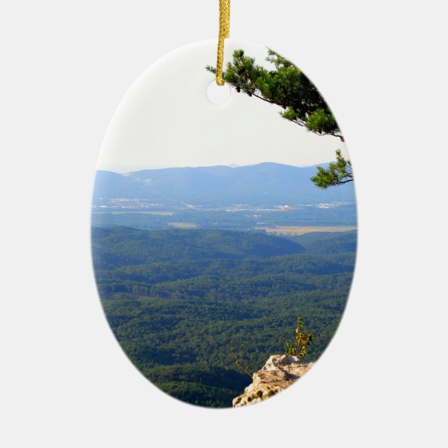 CHEAHA STATE PARK - ALABAMA'S HIGHEST POINT CERAMIC ORNAMENT (Front)