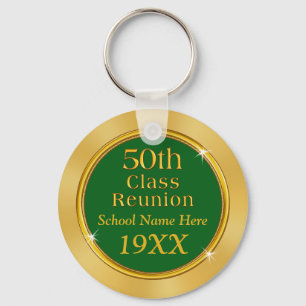 Cheap 50th Class Reunion Keychains, School Name Keychain