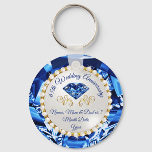 Cheap, 65th Wedding Anniversary Party Favours,  Keychain