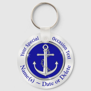 Cheap Anchor Party Favors, Nautical Keychains
