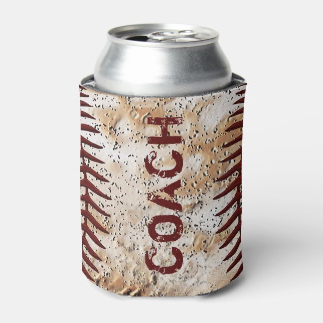 Cheap Baseball Coach Gifts, Coach or Your Text Can Cooler (Can Front)