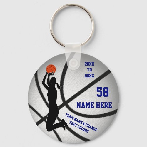 Cheap Basketball Gifts for Girls Change BLUE COLOR Keychain