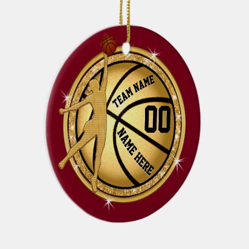 Cheap Basketball Gifts for Girls, Personalized Ceramic Ornament Zazzle