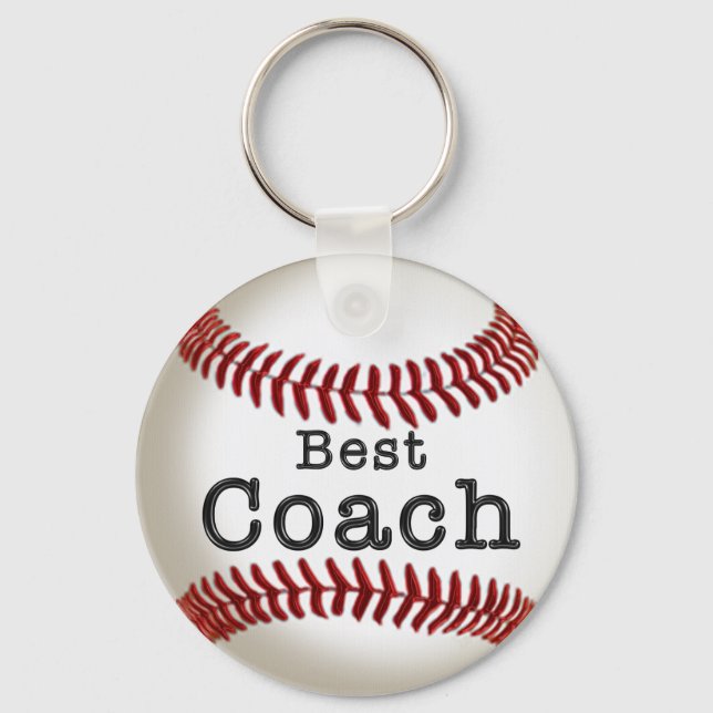 Cheap Best Coach Baseball Keychain (Front)