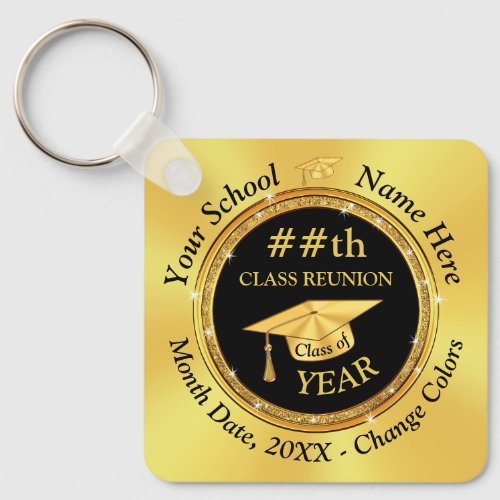 Cheap Black and Gold Class Reunion Gift Ideas  Keychain