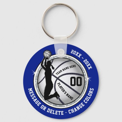 Cheap Blue Girls Basketball Gifts Basketball Keychain