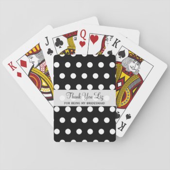 Cheap Bridesmaid Thank You Gifts Playing Cards by KathyHenis at Zazzle
