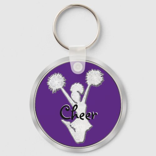 Cheap CHEER Keychains in Bulk Your Team COLORS