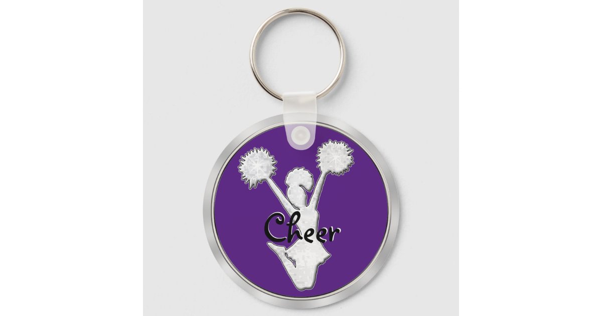Cheap CHEER Keychains in Bulk Your Team COLORS