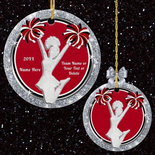 Cheap Cheer Ornaments Red White Black Silver