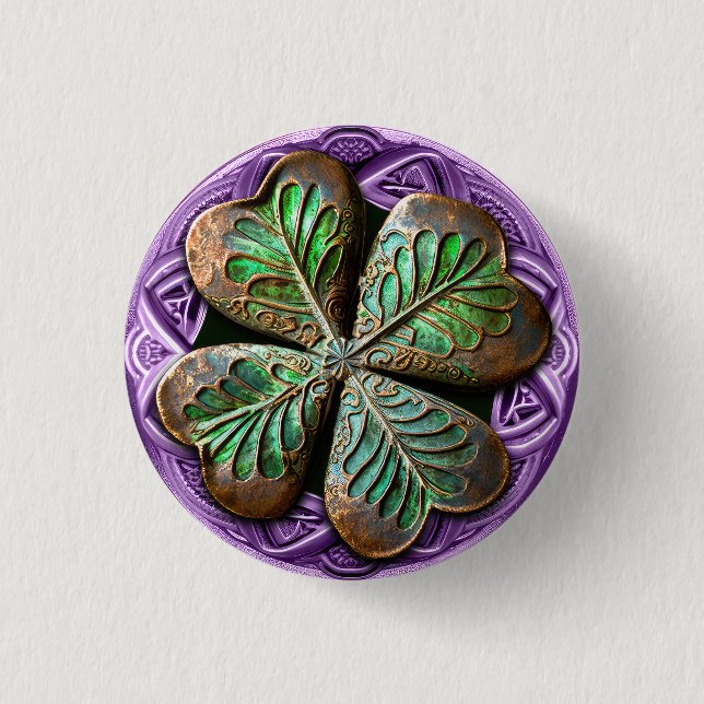 Cheap&Chic Leprechaun Treasure #3 Button (Front)
