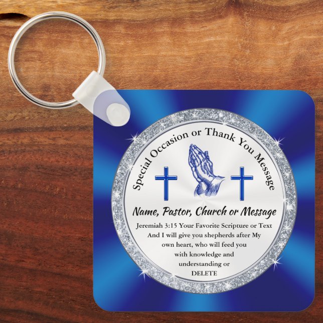 Cheap Christian Party Favors, Church Anniversary  Keychain (Front)