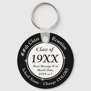 Cheap Class Reunion Gift Ideas, Black and White or Keychain