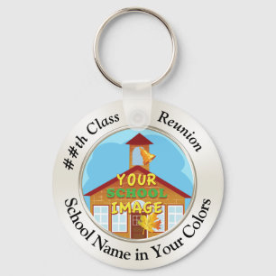 Cheap Class Reunion Gifts YOUR PHOTO, TEXT Keychain