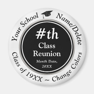 Cheap Class Reunion Souvenirs, ANY COLORS, YEAR Magnet
