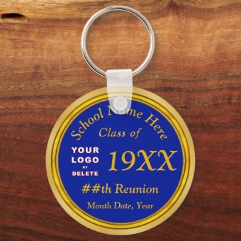 Cheap Class Reunion Souvenirs Logo Text Colors Keychain Zazzle