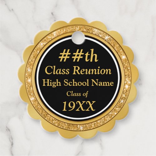 Cheap Class Reunion Table Decorations Ideas Favor Tags