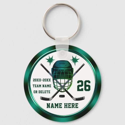 Cheap Custom End of Year Gifts for Hockey Players Keychain