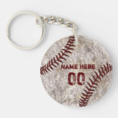 Personalized Cheap Baseball Gifts For Boys Keychain Zazzle Com