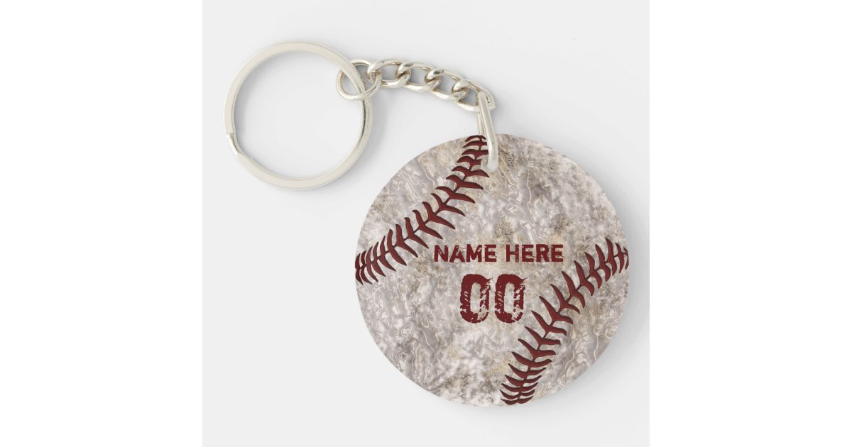 Cheap End of Season Gifts for Baseball Players Keychain Zazzle