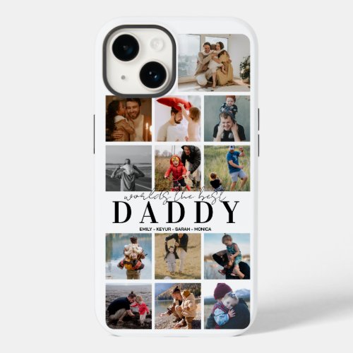Cheap Fathers Day Photo Collage Gift for dad Case_Mate iPhone 14 Case