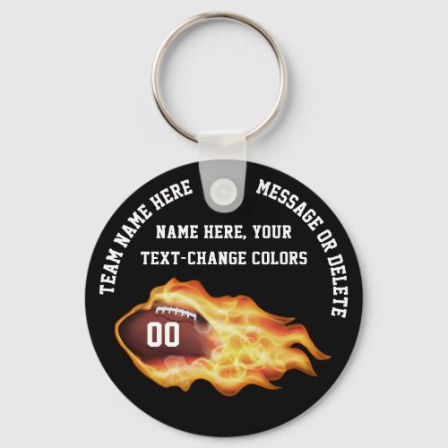 Cheap Football Gifts for TEAM with NUMBER NAME Keychain