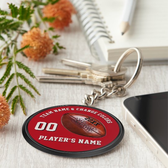 Cheap Football Team Gifts, Personalized Keychains