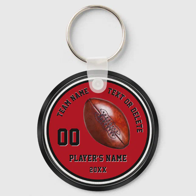 Cheap Football Team Gifts, Personalized Keychains Zazzle