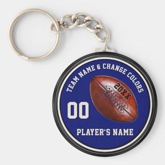 Cheap Football Team Gifts Personalized Your Color Keychain