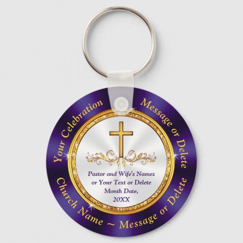 Cheap Gorgeous Custom Church Anniversary Favors Keychain