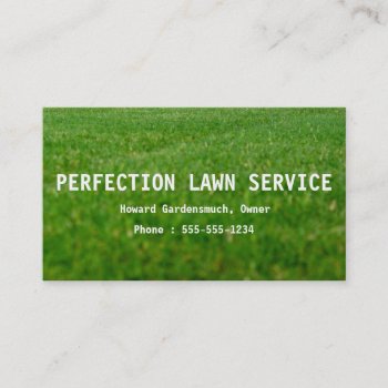Cheap Lawn Cutting Service Business Cards by patricklori at Zazzle