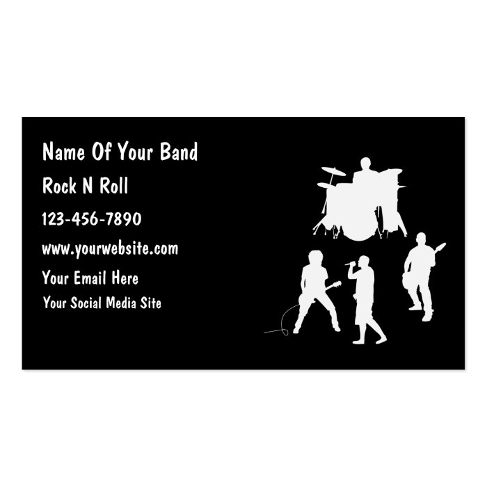 Cheap Musician Band Business Cards