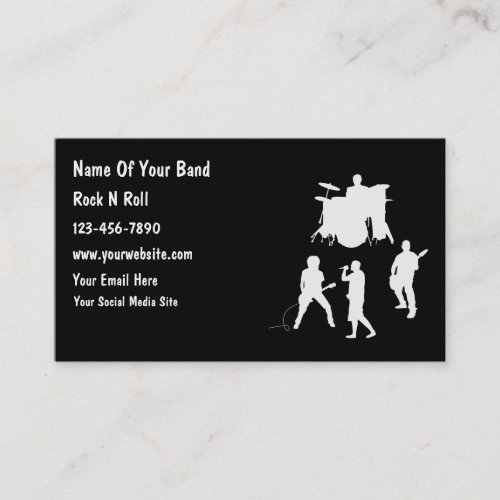 Cheap Musician Band Business Cards