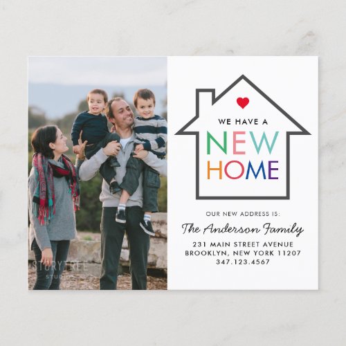 Cheap New Home Change of Address Photo Moving Card