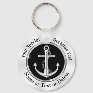 Cheap, Personalized, Anchor Keychains, Nautical  Keychain