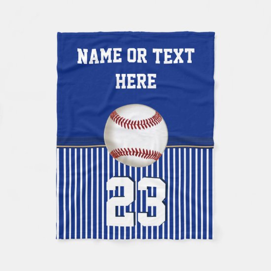 Cheap Personalized Baseball Fleece Throw Blanket