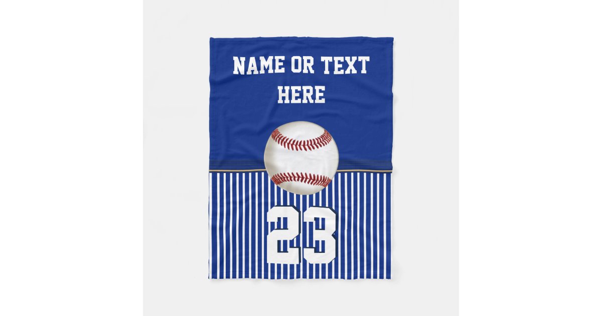 Cheap Personalized Baseball Fleece Throw Blanket | Zazzle.com