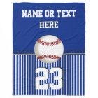 Cheap Personalized Baseball Fleece Throw Blanket