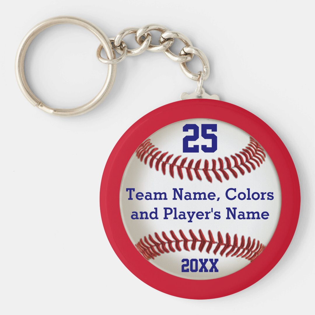 Cheap PERSONALIZED Baseball Keychains for Teams Zazzle