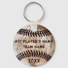 Cheap, Personalized Baseball Team Gifts for Boys Keychain
