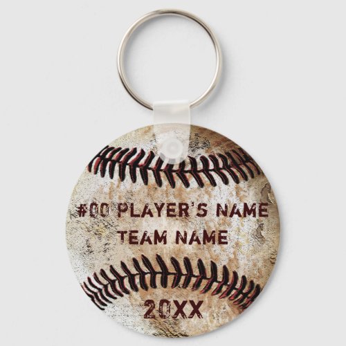 Cheap Personalized Baseball Team Gifts for Boys Keychain