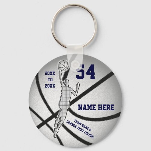 Cheap Personalized Basketball Party Favors BOYS Keychain