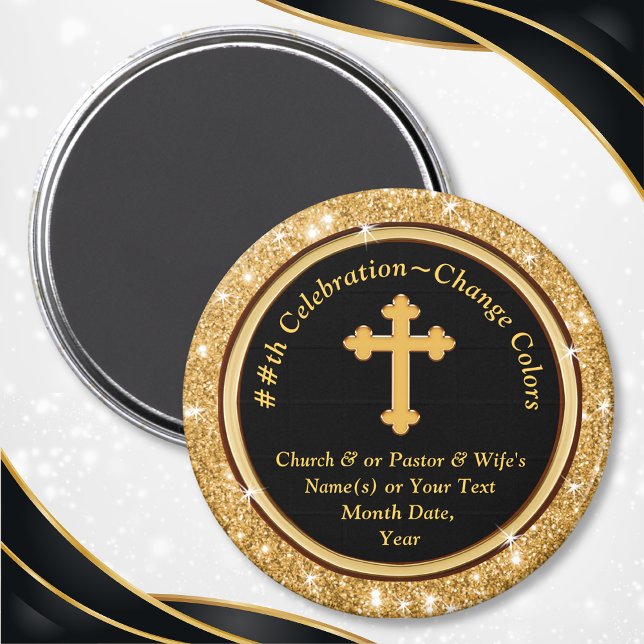 Cheap Personalized, Bulk Gifts for Church Members, Magnet (Personalized, Church Celebration Ideas are nice, Small Gifts for Church Members. Church volunteers.)