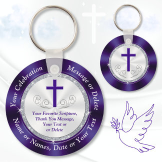 Cheap, Personalized Church Favors for Any Occasion Keychain