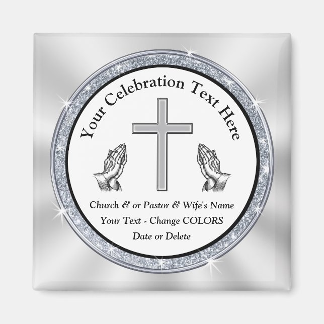 Cheap Personalized Church Magnets BULK or Buy One (Front)