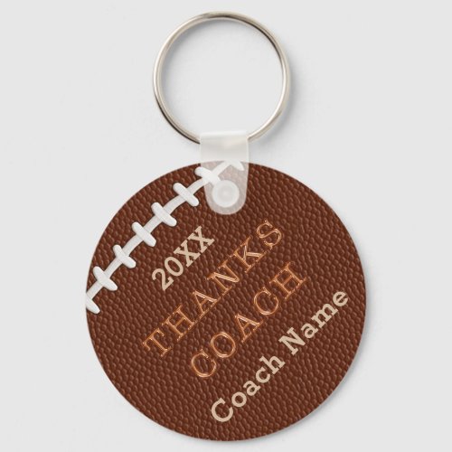 Cheap Personalized Football Coach Gift Ideas Keychain